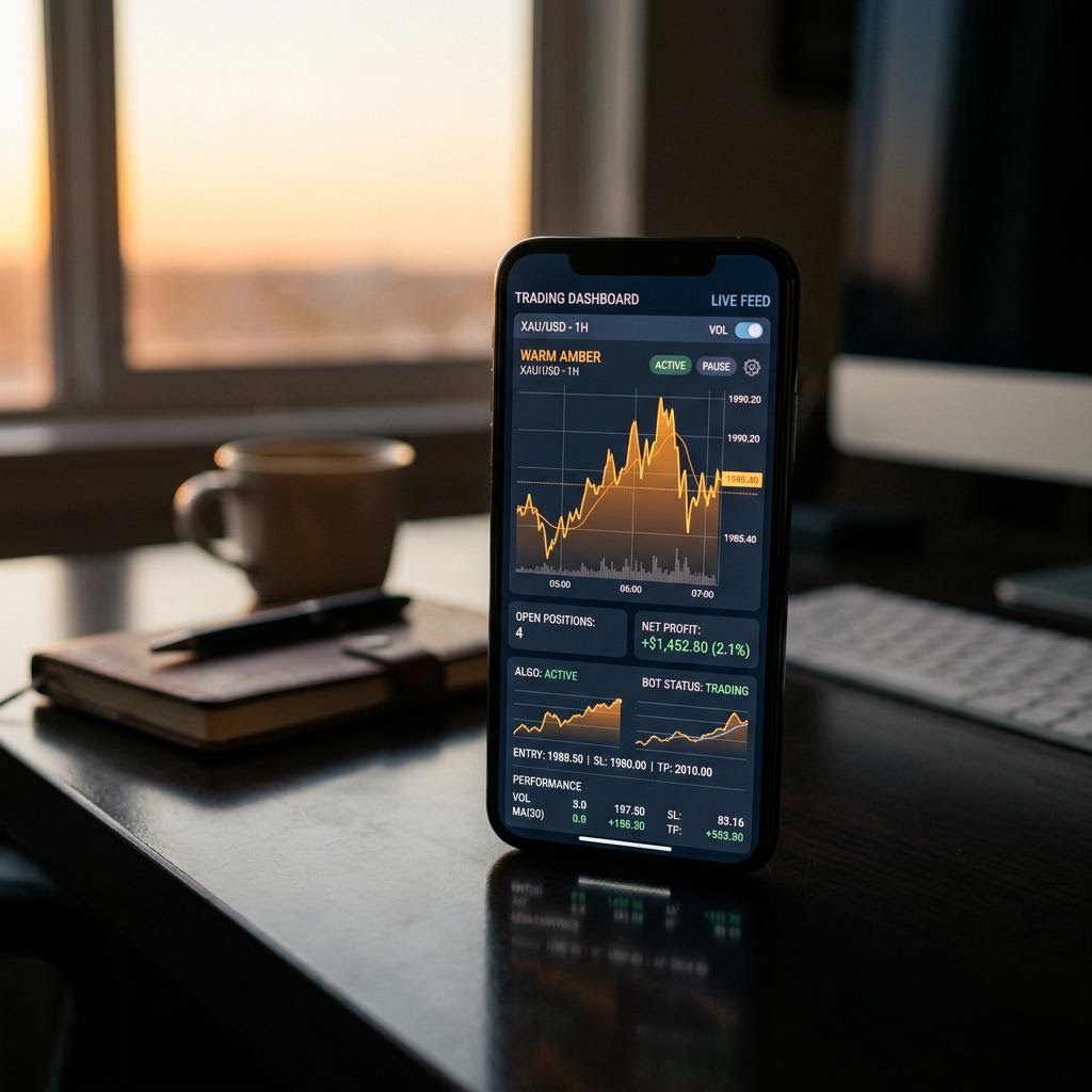 Consola interactiva de Mercado Capitalio en smartphone